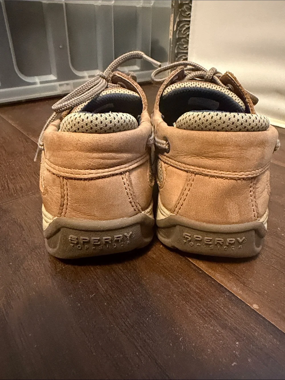 Sperry Kids Tan Leather Boat Shoes